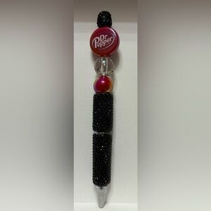 Black and Red Beaded pen